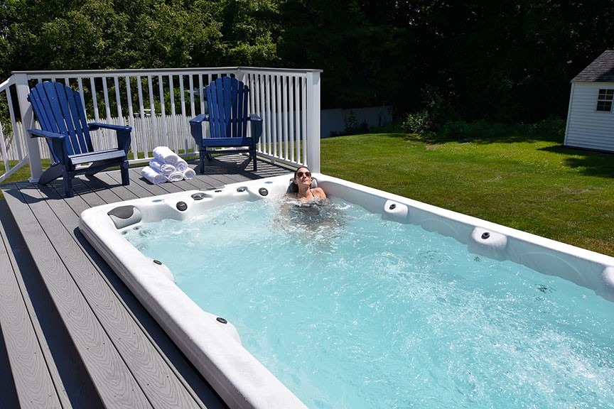Плавательный спа бассейн с противотоком Vita Spa Swim Spa XL 4